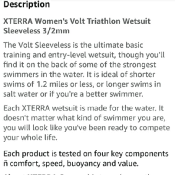 XTERRA WOMANS WET SUIT - Picture 9 of 13